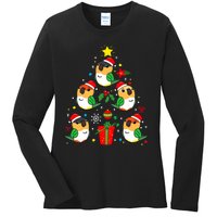 Caique Parrot Christmas Ornament Tree Xmas Mom Dad Bird Gift Ladies Long Sleeve Shirt