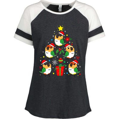 Caique Parrot Christmas Ornament Tree Xmas Mom Dad Bird Gift Enza Ladies Jersey Colorblock Tee