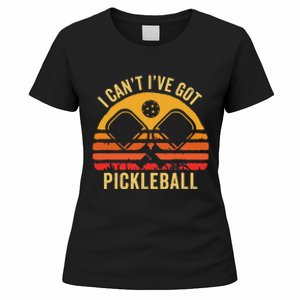 Cool Pickleball Coach Fun Saying I Can't I've Got Pickleball Women's T-Shirt