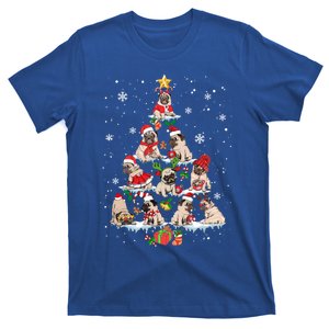 Cute Pugs Christmas Tree Funny Pug Lover Christmas Gift T-Shirt