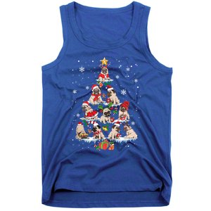 Cute Pugs Christmas Tree Funny Pug Lover Christmas Gift Tank Top