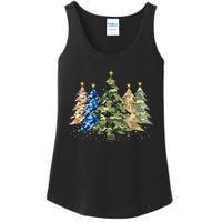 Camo Print Christmas Trees With Camouflage Print Xmas Ladies Essential Tank