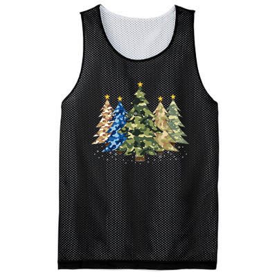 Camo Print Christmas Trees With Camouflage Print Xmas Mesh Reversible Basketball Jersey Tank