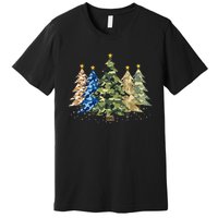 Camo Print Christmas Trees With Camouflage Print Xmas Premium T-Shirt