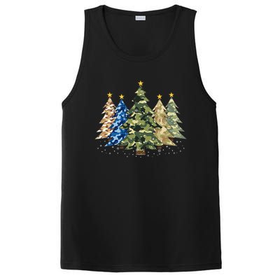 Camo Print Christmas Trees With Camouflage Print Xmas PosiCharge Competitor Tank