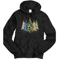 Camo Print Christmas Trees With Camouflage Print Xmas Tie Dye Hoodie