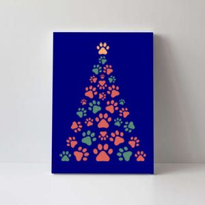 Cute Paws Christmas Tree Holiday Ugly Sweater Meaningful Gift Canvas