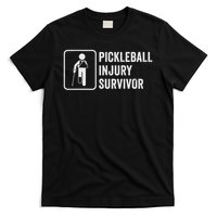 Cool Pickleball Coach With Saying Pickleball Injury Survivor T-Shirt