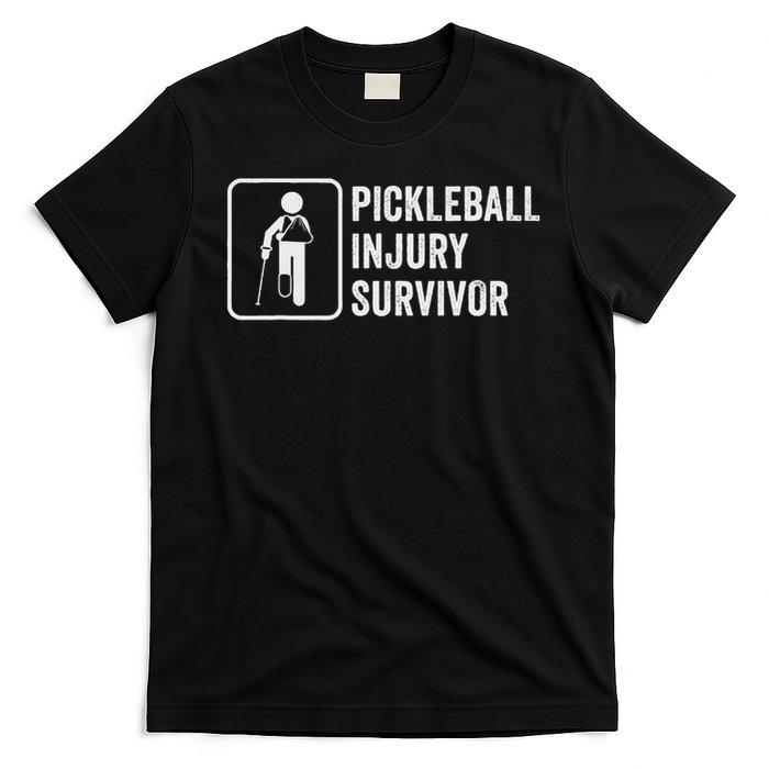 Cool Pickleball Coach With Saying Pickleball Injury Survivor T-Shirt