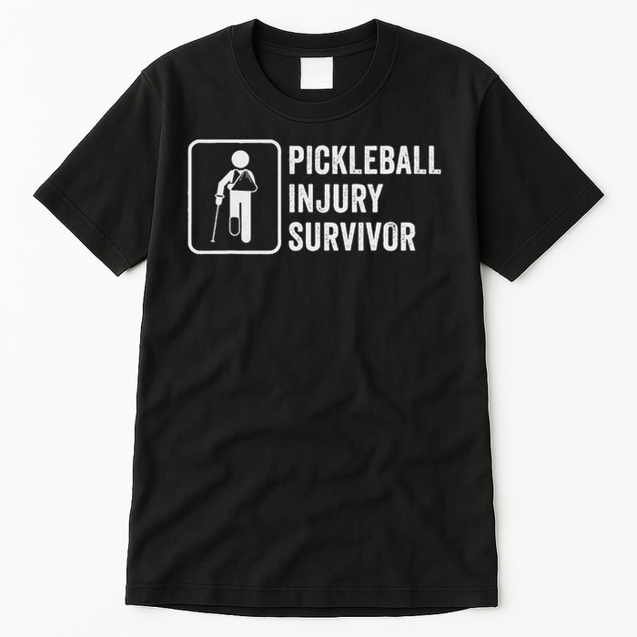 Cool Pickleball Coach With Saying Pickleball Injury Survivor Tall T-Shirt