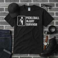 Cool Pickleball Coach With Saying Pickleball Injury Survivor Tall T-Shirt