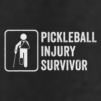 Cool Pickleball Coach With Saying Pickleball Injury Survivor Golf Towel