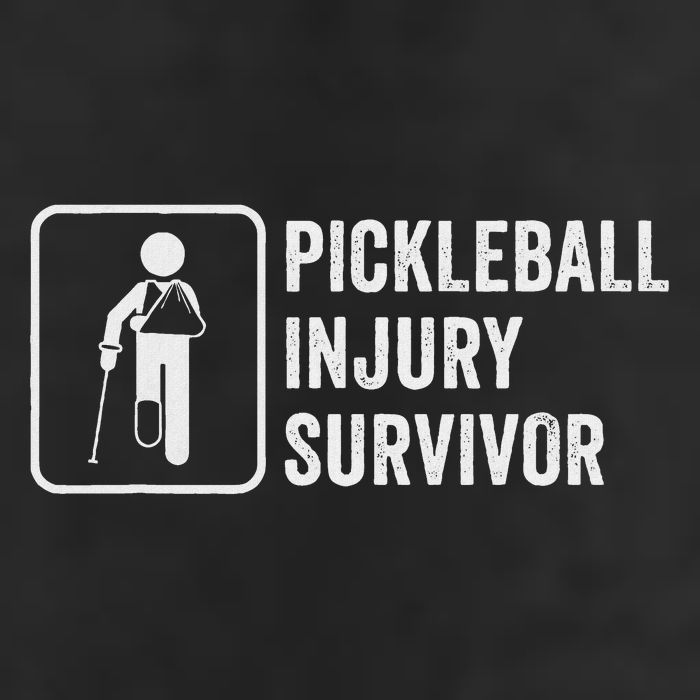 Cool Pickleball Coach With Saying Pickleball Injury Survivor Golf Towel