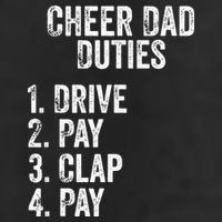 Cheerleading Papa Cheer Dad Duties Drive Pay Clap Adult Drive Performance Visor