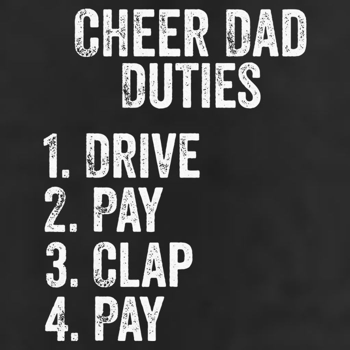 Cheerleading Papa Cheer Dad Duties Drive Pay Clap Adult Drive Performance Visor