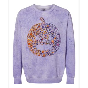 Candy Pumpkin Colorblast Crewneck Sweatshirt