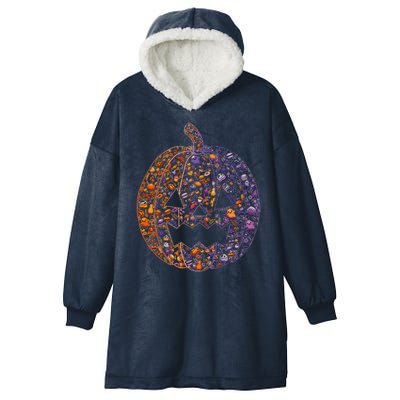 Candy Pumpkin Hooded Wearable Blanket