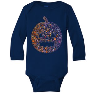 Candy Pumpkin Baby Long Sleeve Bodysuit