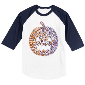 Candy Pumpkin Baseball Sleeve Shirt