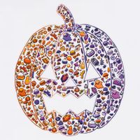 Candy Pumpkin USA-Made Doggie Bandana
