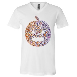 Candy Pumpkin V-Neck T-Shirt