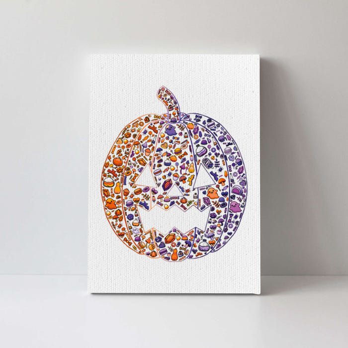 Candy Pumpkin Canvas