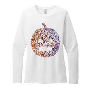 Candy Pumpkin Womens CVC Long Sleeve Shirt