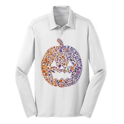 Candy Pumpkin Silk Touch Performance Long Sleeve Polo