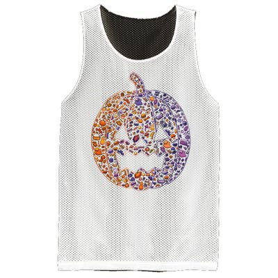 Candy Pumpkin Mesh Reversible Basketball Jersey Tank