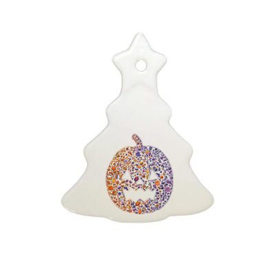 Candy Pumpkin Ceramic Tree Ornament