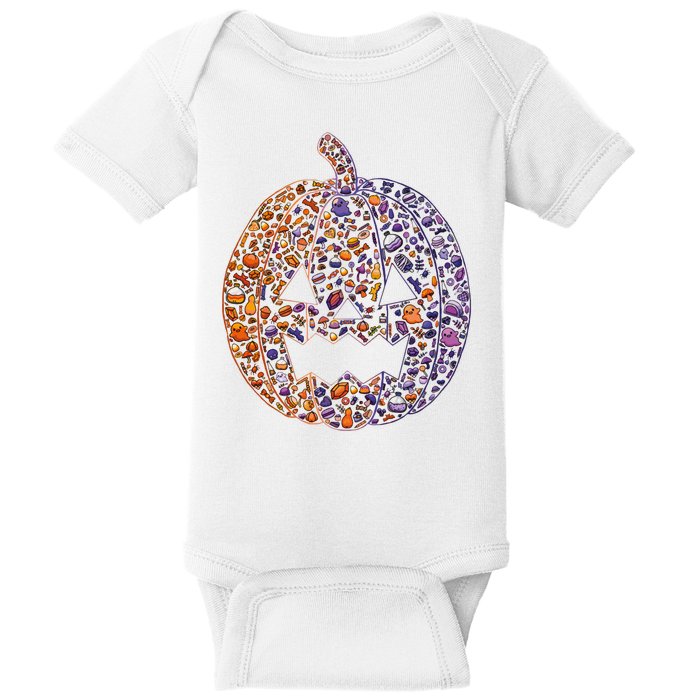 Candy Pumpkin Baby Bodysuit