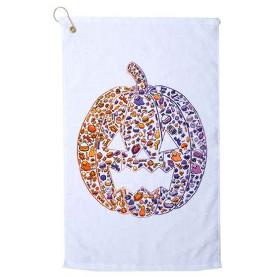 Candy Pumpkin Golf Towel