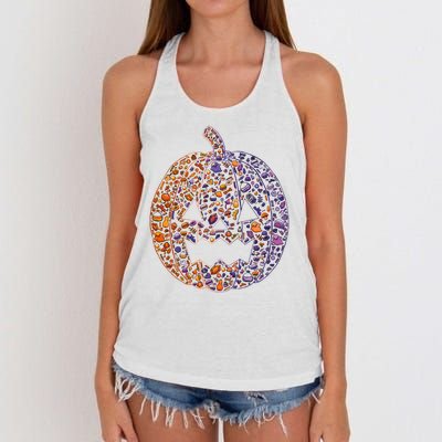 Candy Pumpkin Women's Knotted Racerback Tank