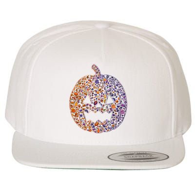 Candy Pumpkin Wool Snapback Cap