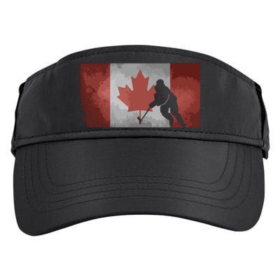 CanadianHockey Player Canada Flag Maple Leaf Ice Skating Adult Drive Performance Visor