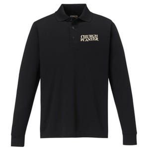 Church Planter Performance Long Sleeve Polo