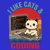 Coder Programmer Cat Lover Cat Dad I Like Cats And Coding Great Gift Tall T-Shirt