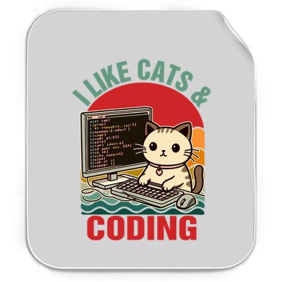 Coder Programmer Cat Lover Cat Dad I Like Cats And Coding Great Gift Permanent Decal Sticker