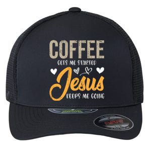 Christian Prayer Coffee Lover God Savior Devo Lord Jesus Gift Flexfit Unipanel Trucker Cap