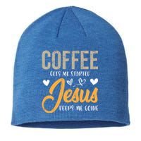 Christian Prayer Coffee Lover God Savior Devo Lord Jesus Gift Sustainable Beanie