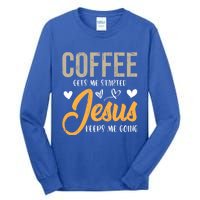 Christian Prayer Coffee Lover God Savior Devo Lord Jesus Gift Tall Long Sleeve T-Shirt