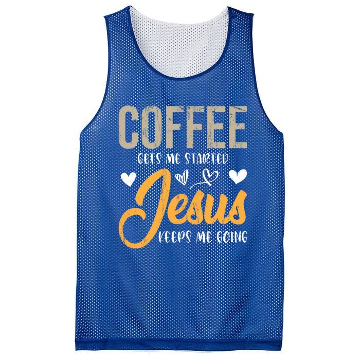 Christian Prayer Coffee Lover God Savior Devo Lord Jesus Gift Mesh Reversible Basketball Jersey Tank