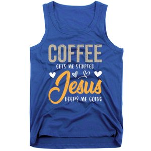 Christian Prayer Coffee Lover God Savior Devo Lord Jesus Gift Tank Top