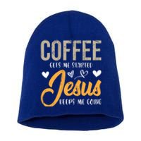 Christian Prayer Coffee Lover God Savior Devo Lord Jesus Gift Short Acrylic Beanie