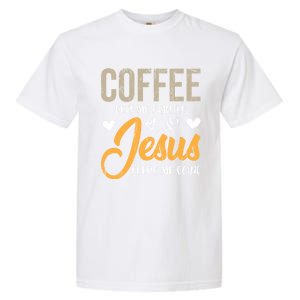 Christian Prayer Coffee Lover God Savior Devo Lord Jesus Gift Garment-Dyed Heavyweight T-Shirt