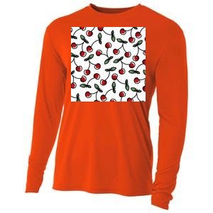 Cherry Pattern Cooling Performance Long Sleeve Crew