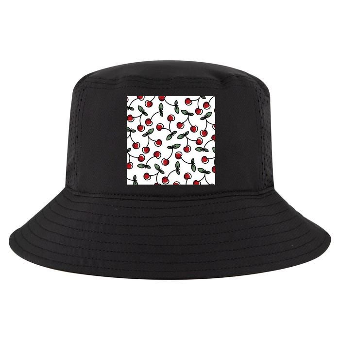 Cherry Pattern Cool Comfort Performance Bucket Hat