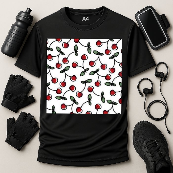 Cherry Pattern Performance Shirt