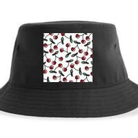 Cherry Pattern Sustainable Bucket Hat