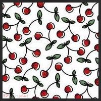Cherry Pattern 11oz C Handle Ceramic Mug